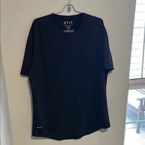 BYLT Basics Black Drop cut tee XL